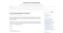 Desktop Screenshot of medwaymemories.co.uk